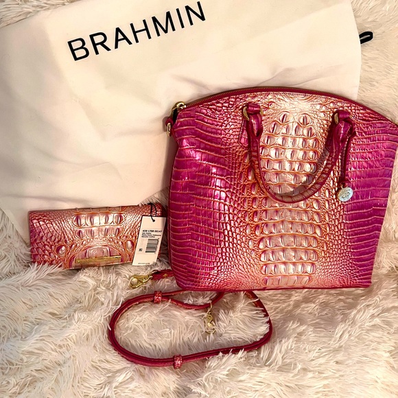 Brahmin Handbags - Brahmin Large Duxbury Satchel and brand Ady wallet in Peony Ombré